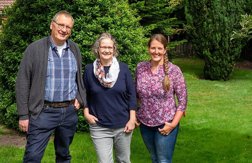 v.l.n.r.: Heinrich Ganseforth, Andrea Ganseforth, Christina Schwanda